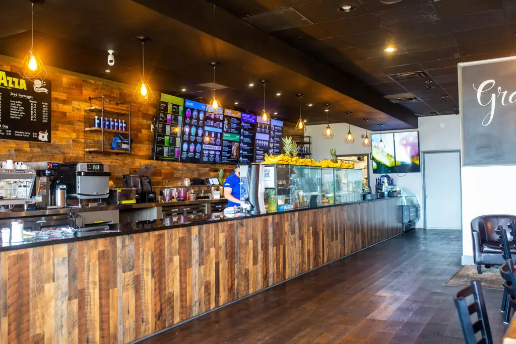 Inside Grain and Berry restaurant